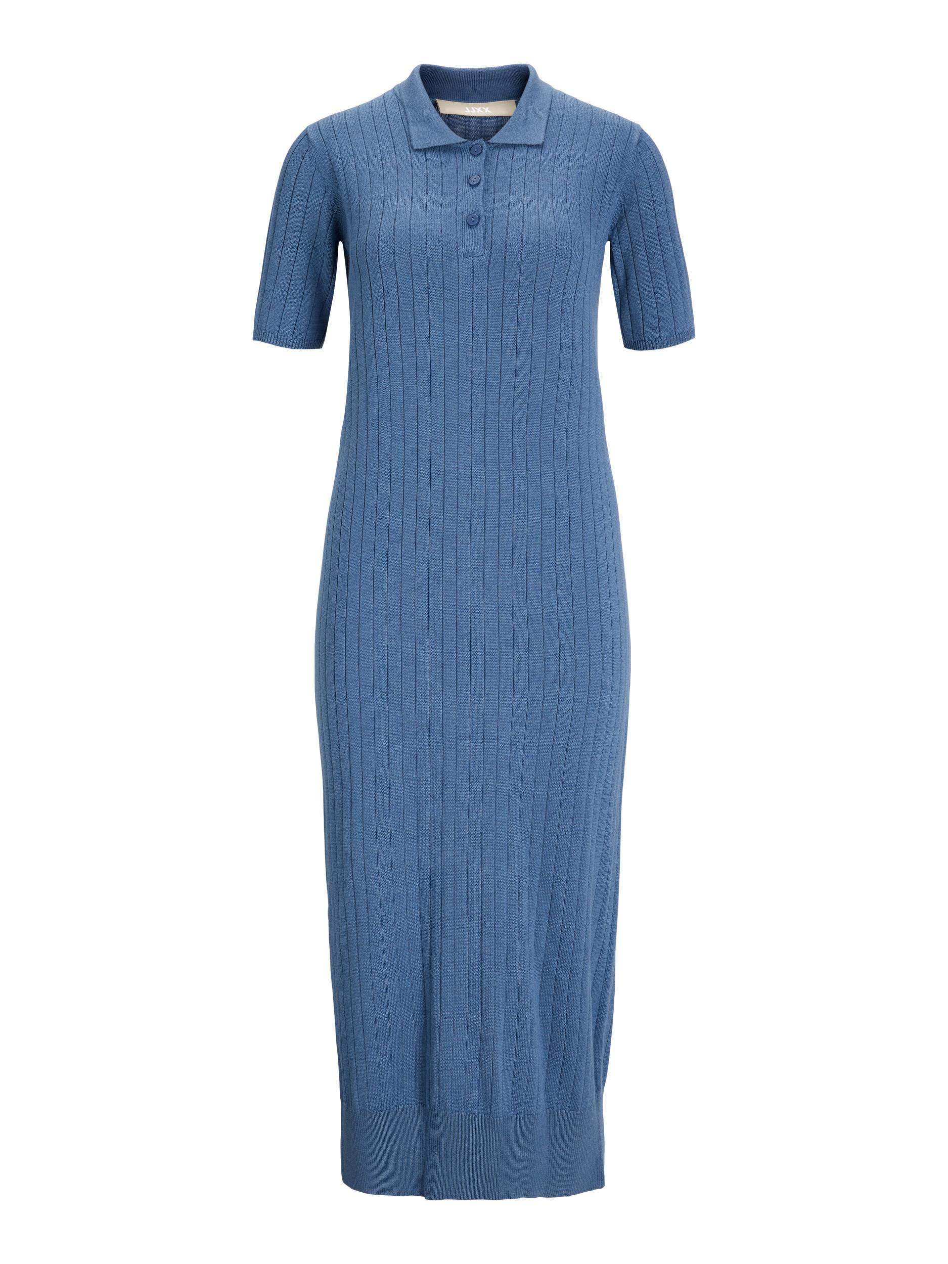 Odzież Bardziej zrównoważony JJXX Sukienka z dzianiny Naomi w kolorze Królewski Błękitm 