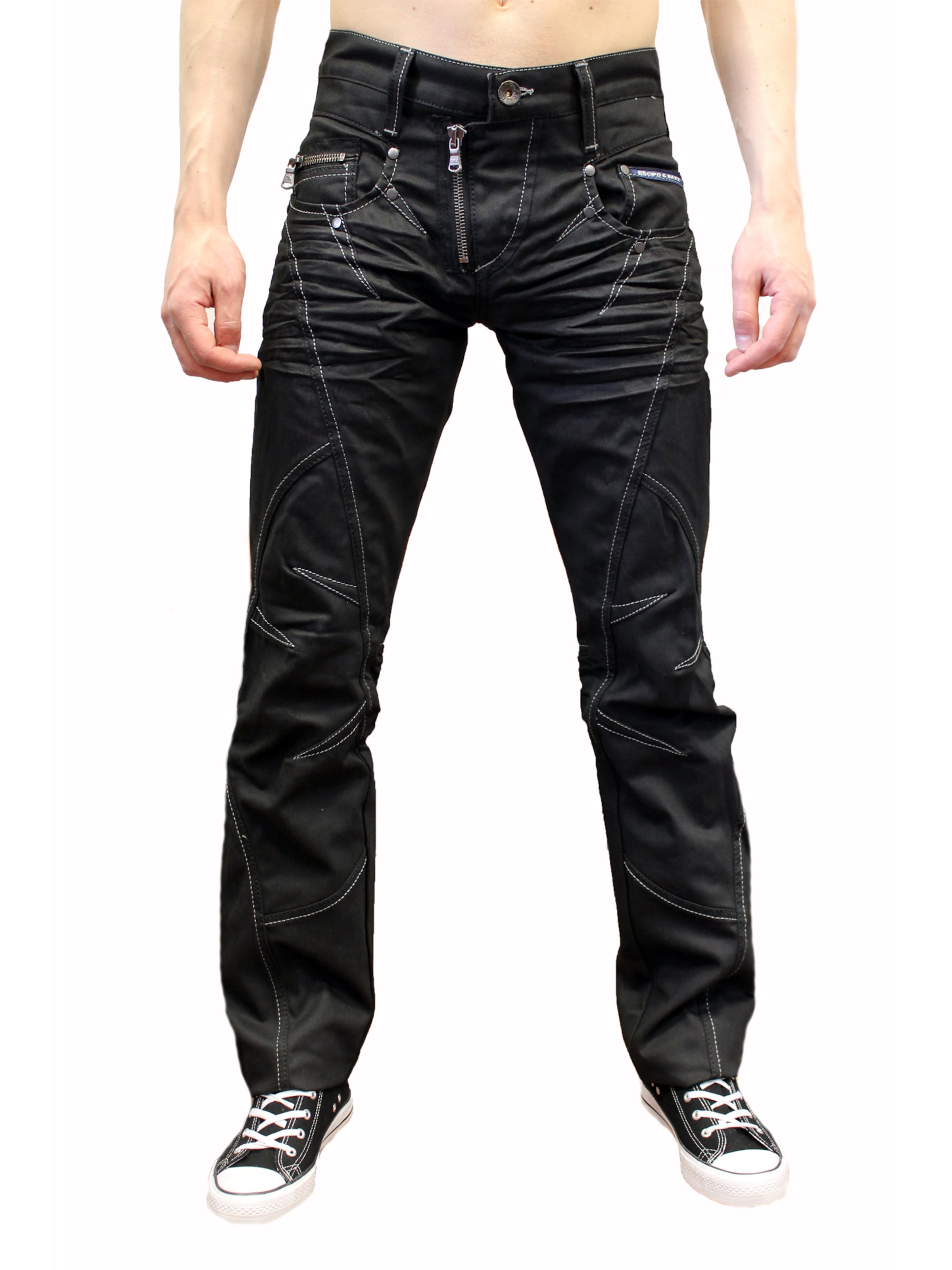 CIPO & BAXX Jeans 'BJ812' in Black denim, Item view