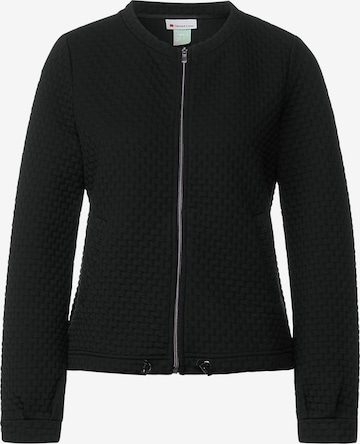 STREET ONE Sweatjacke in Schwarz: predná strana