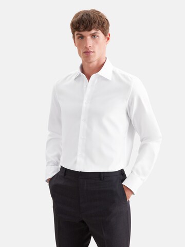 Coupe slim Chemise business SEIDENSTICKER en blanc : devant