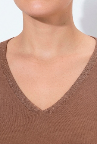 Ulla Popken Pullover in Braun