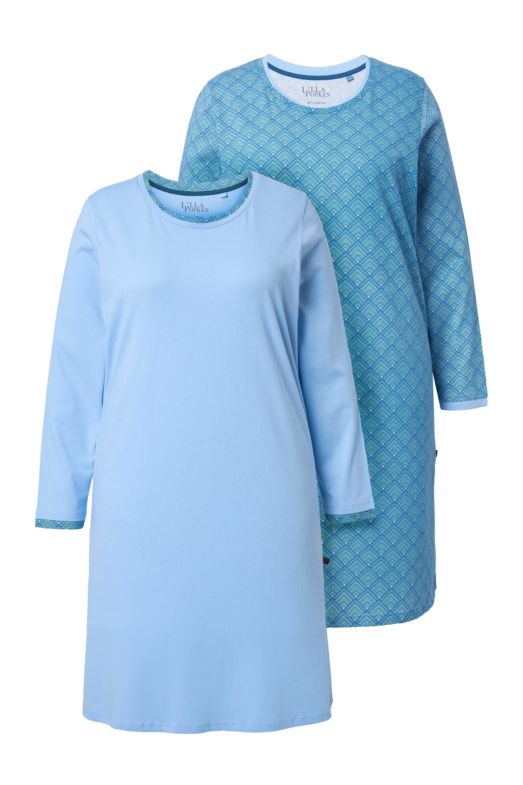 Ulla Popken Nightgown in Blue: front