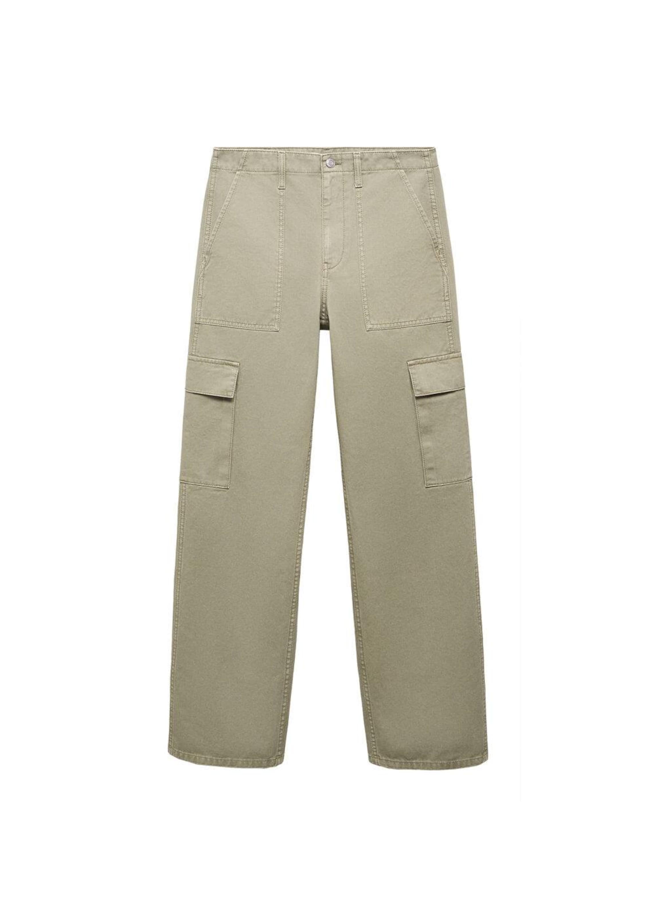 Regular Jeans cargo MANGO en vert : devant