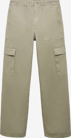 MANGO Regular Cargofarkut värissä vihreä: etupuoli