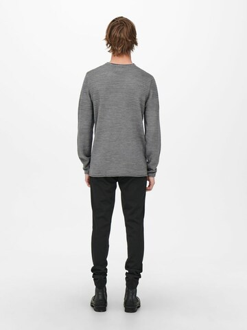 Only & Sons Pullover i grå
