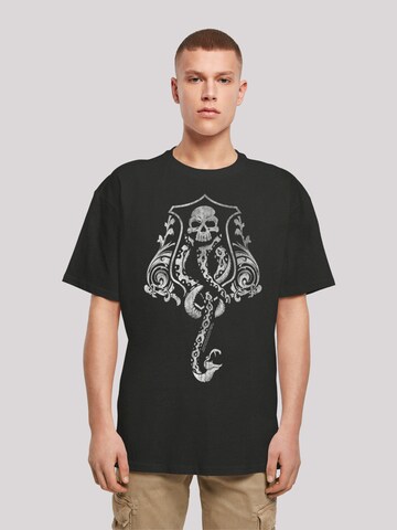 T-Shirt 'Harry Potter Dark Mark Crest' F4NT4STIC en noir : devant
