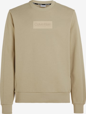 Sweat-shirt Calvin Klein en vert : devant