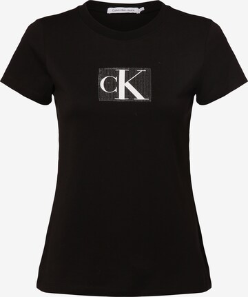 Calvin Klein Jeans T-Shirt in Schwarz: predná strana