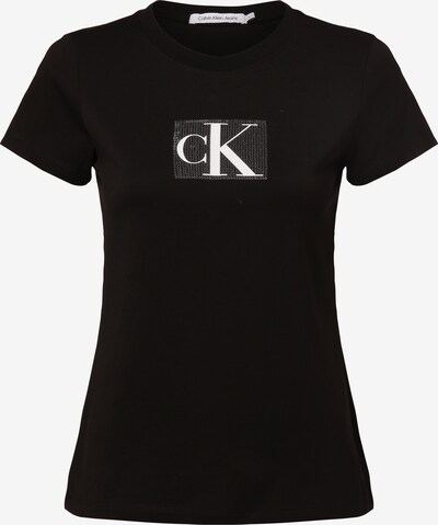 Calvin Klein Jeans Shirt in Black / Silver / White, Item view