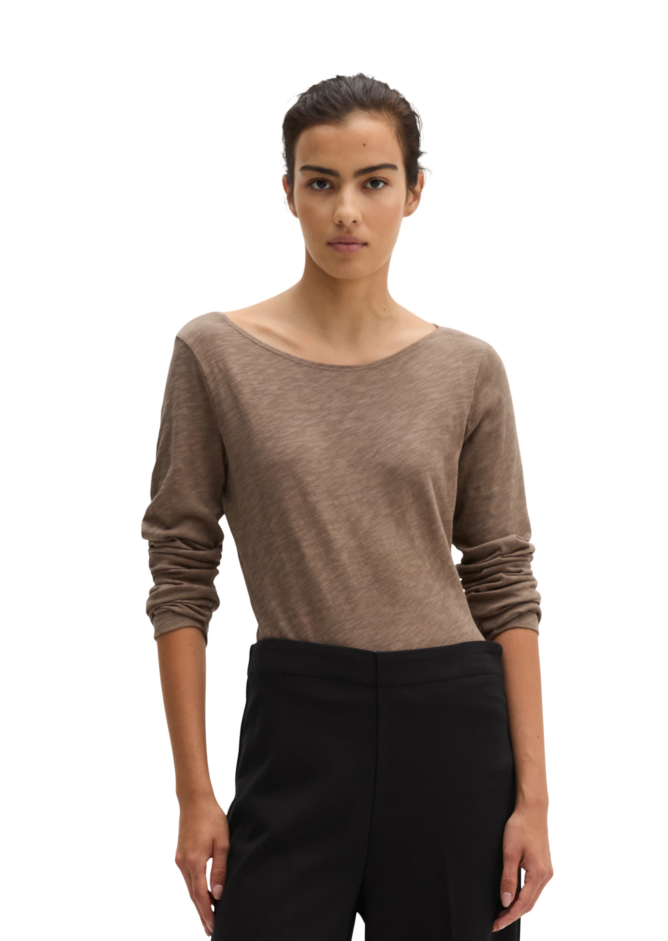 Marc O'Polo Shirt in Braun: Vorderseite
