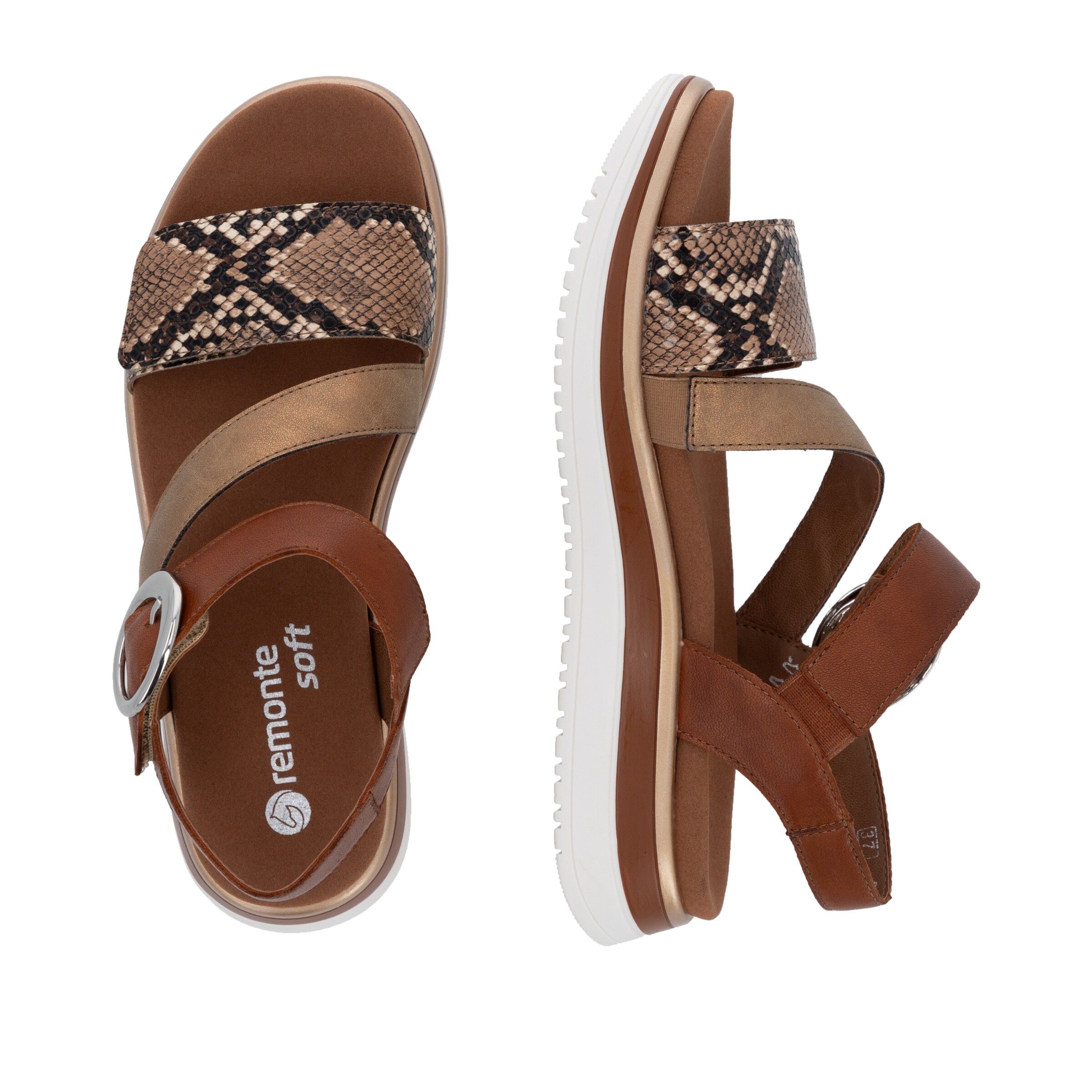 REMONTE Sandals in Brown