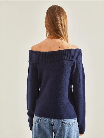 Pull-over 'Pullover' Bianco Lucci en bleu