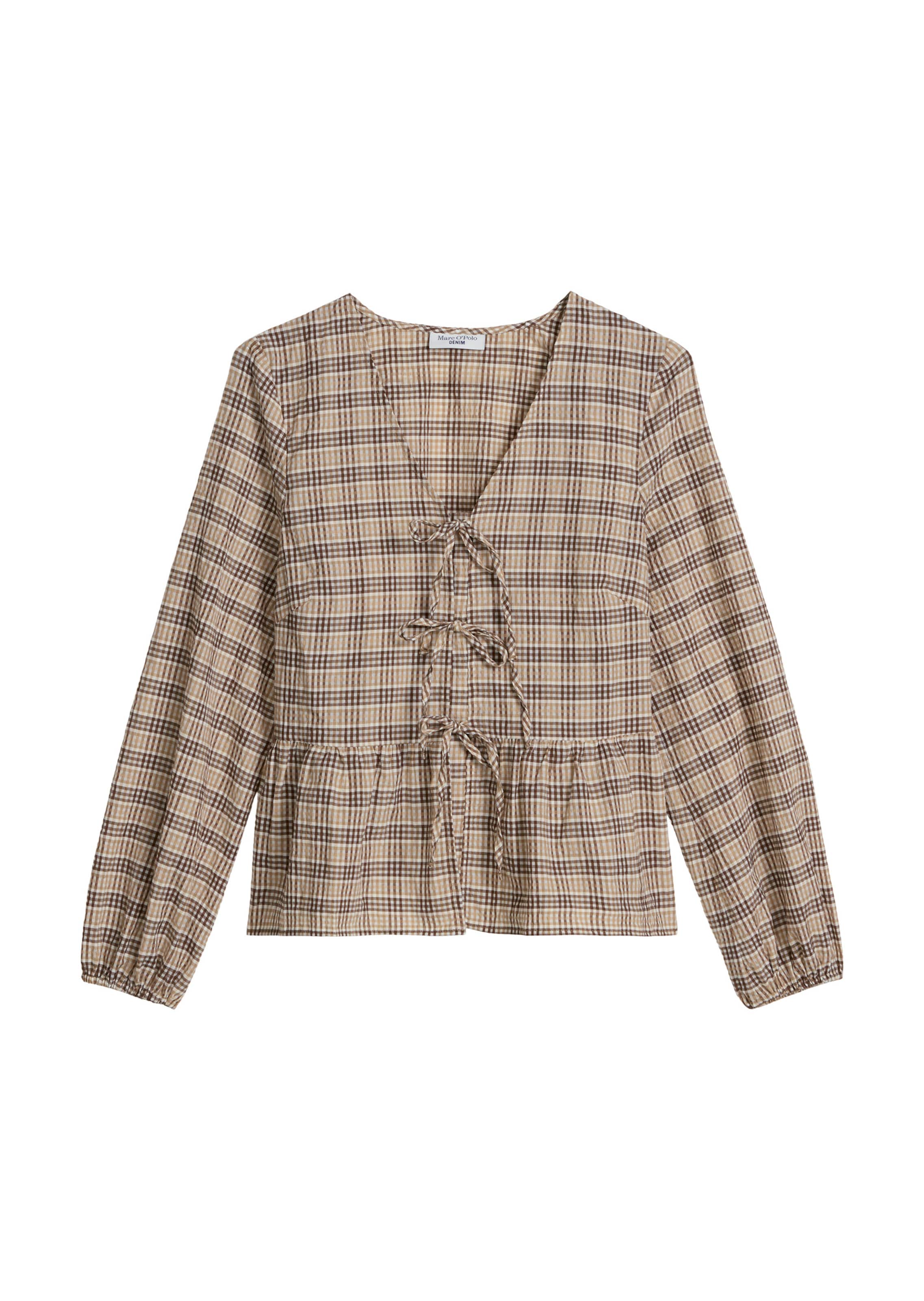 Marc O'Polo DENIM Bluse in Beige: Vorderseite