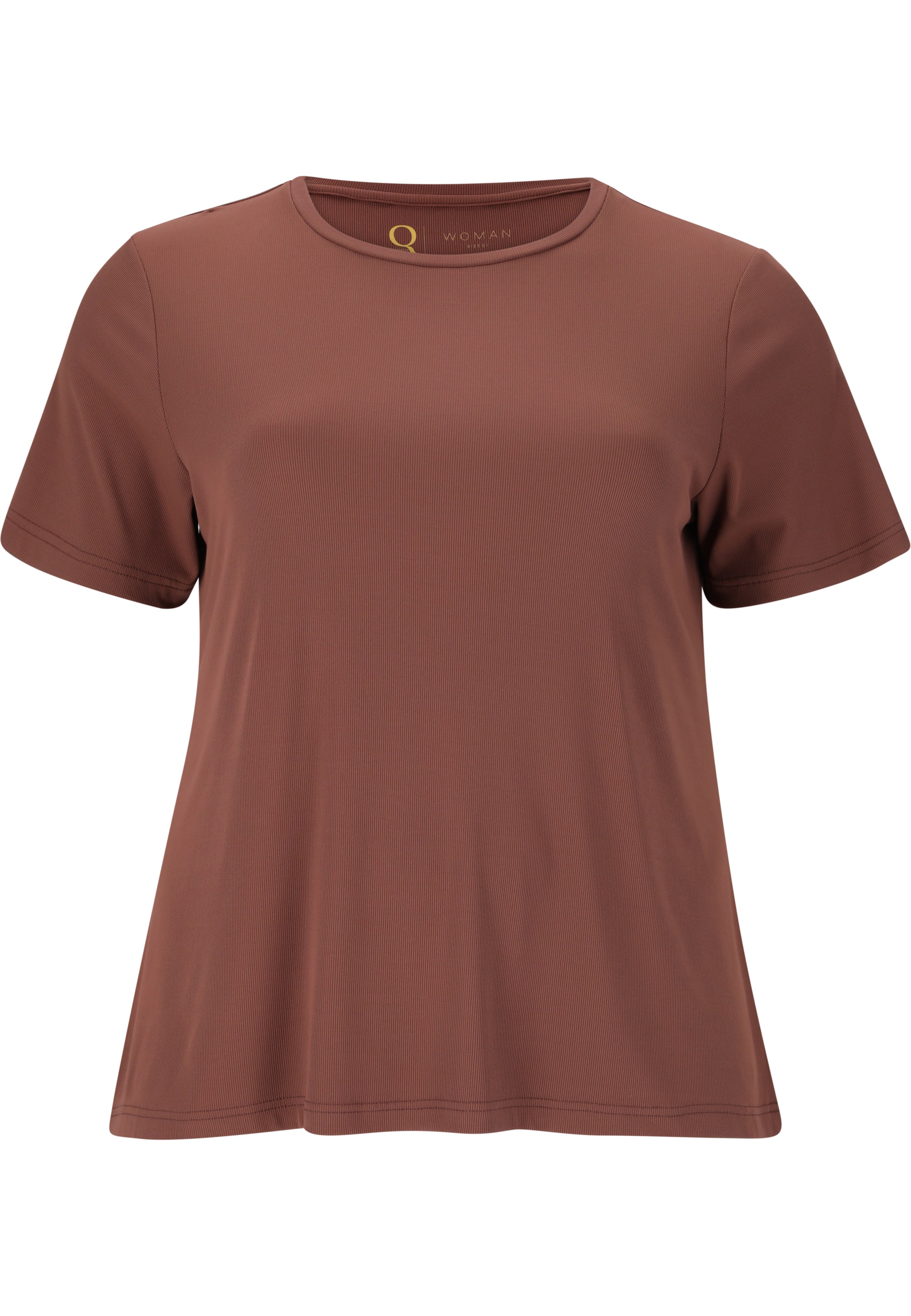 Q by Endurance Performance shirt 'Camali' in Brown: front