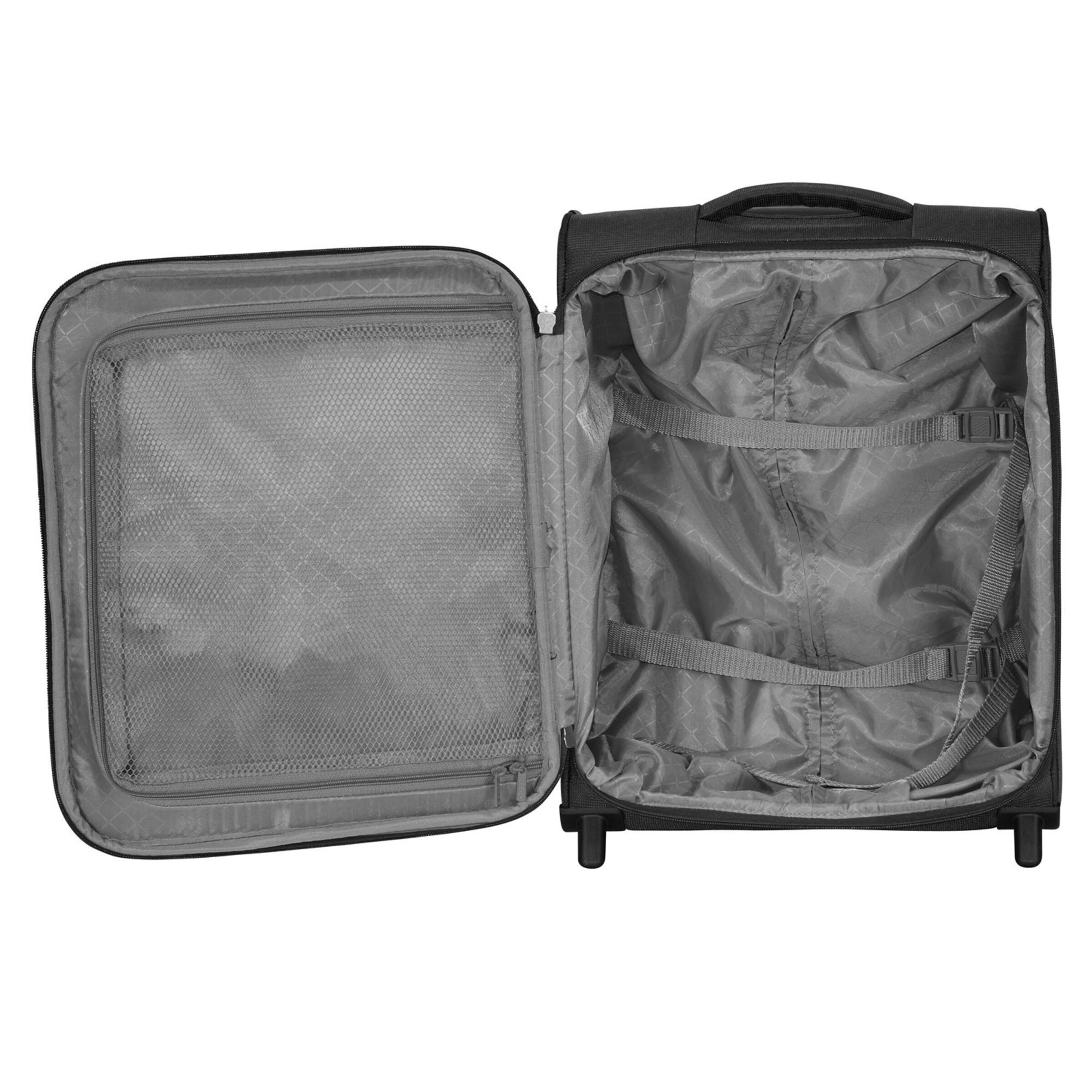 D&N Suitcase Set in Black