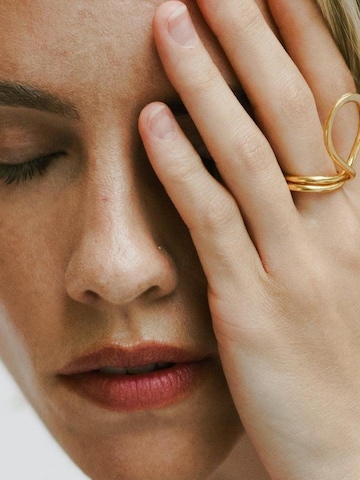 Les Reines Ring 'The Linéa' in Goud
