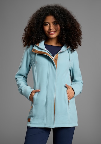 KangaROOS Fleece Jacket in Blue: front