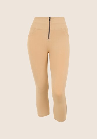 Freddy Slimfit Hose in Beige: Vorderseite
