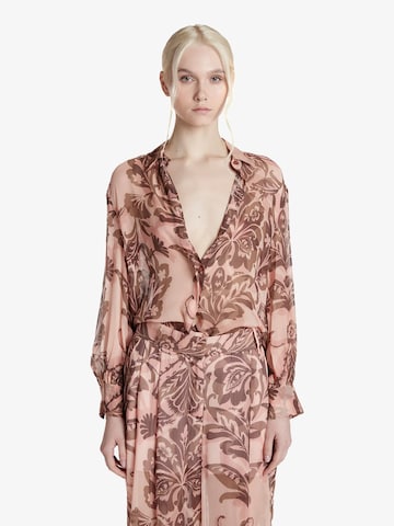 Chemisier SPACE SIMONA CORSELLINI en rose : devant