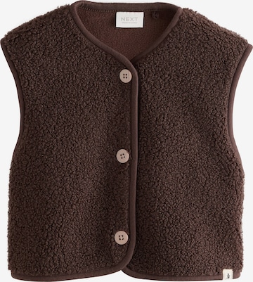 Gilet Next en marron : devant