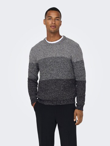 Only & Sons Sweater 'Ben' in Black: front