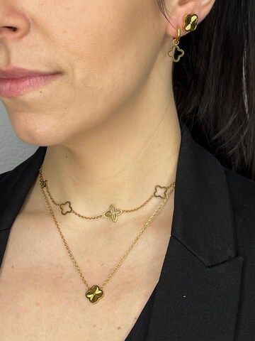 Pure Schmuck Kette 'Clover Bright' in Gold