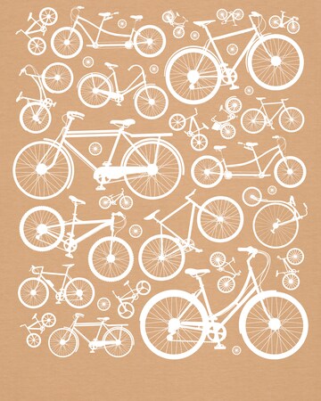 T-Shirt ' Fahrräder ' Watapparel en beige