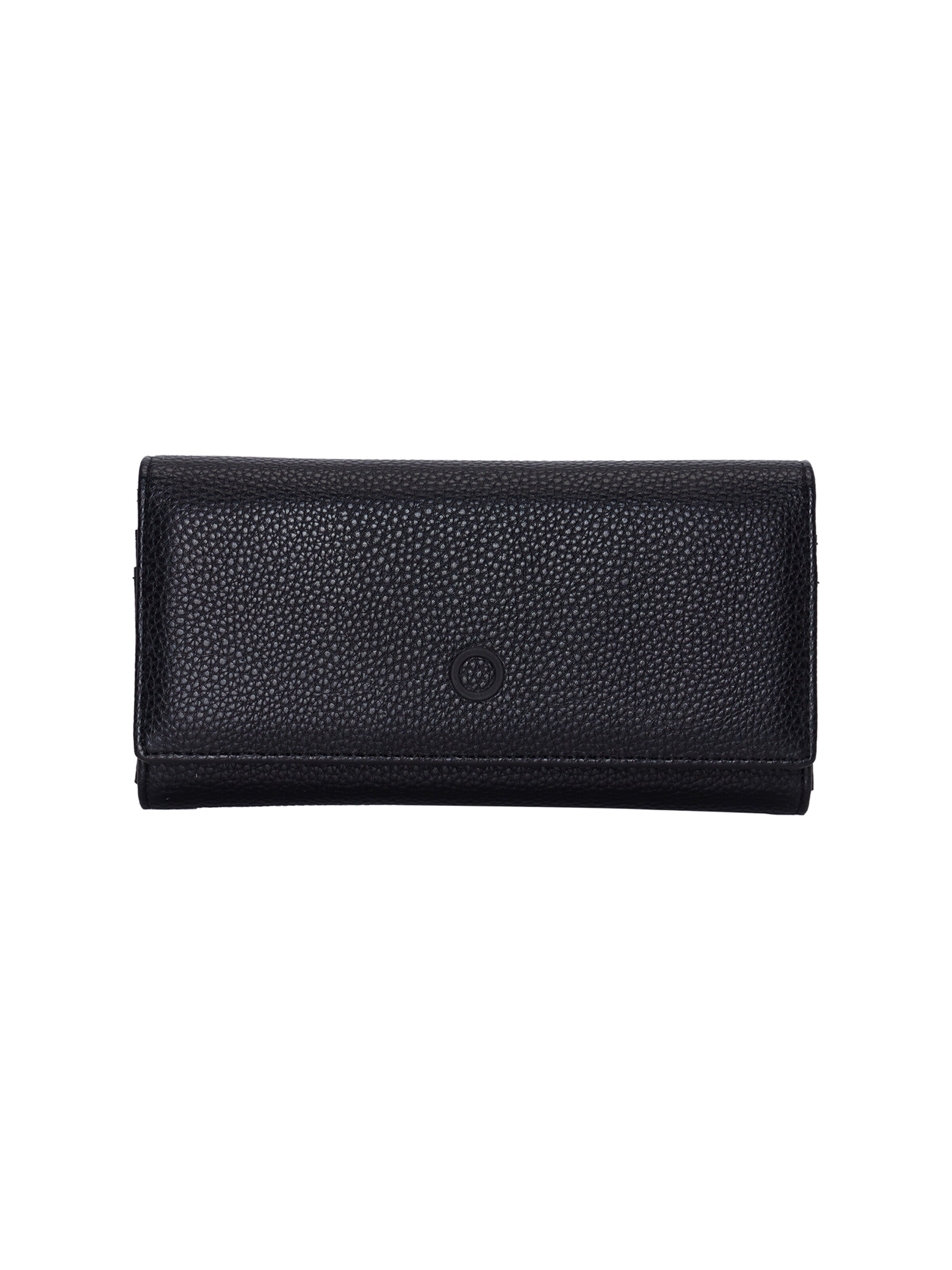 O bag Wallet in Black: front