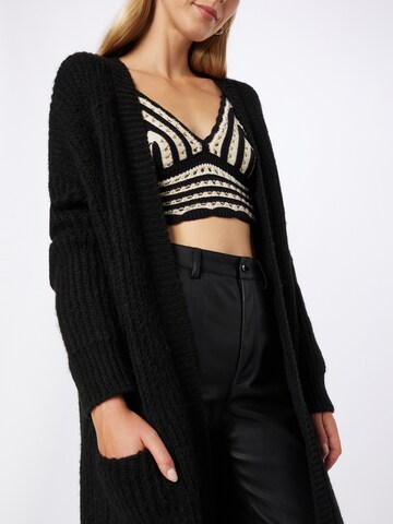 Herrlicher Knitted coat 'Jael' in Black