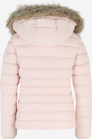 Tommy Jeans Winterjas 'Essential' in Roze