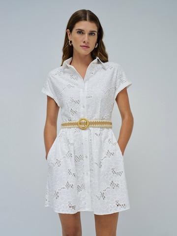 Salsa Jeans Dress in White: front