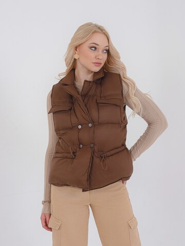 Gilet 'Mara' FRESHLIONS en marron : devant