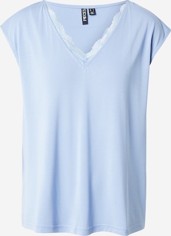 PIECES Shirt 'PCKAMALA' in Blue: front
