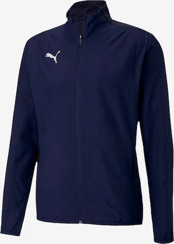 PUMA Athletic Jacket in Blue: front