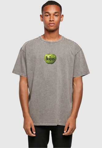 Merchcode Shirt 'Beatles - Apple' in Grey: front