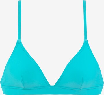 LASCANA ACTIVE Triangel Sportbikinitop in Blauw: voorkant