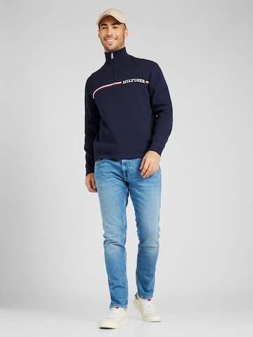 TOMMY HILFIGER Sweter w kolorze niebieski