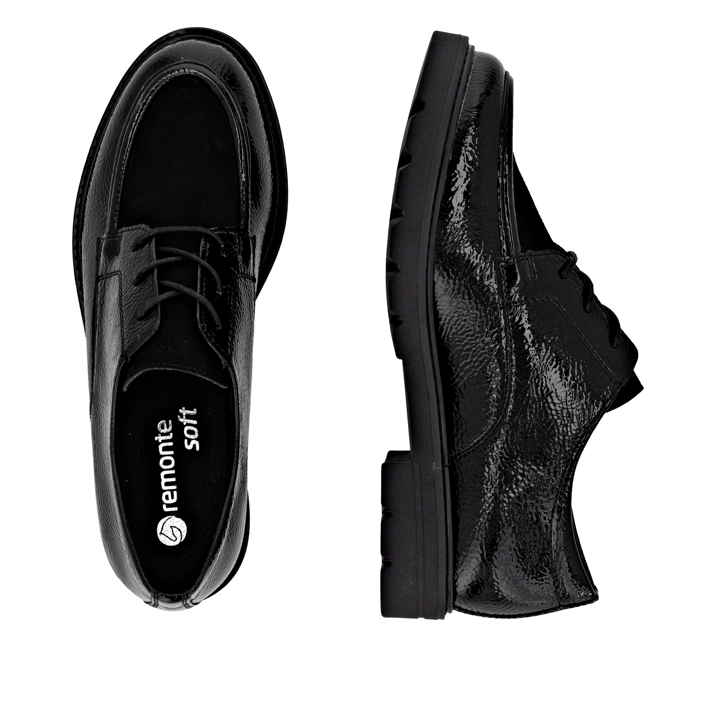 REMONTE Schnürschuh in Schwarz