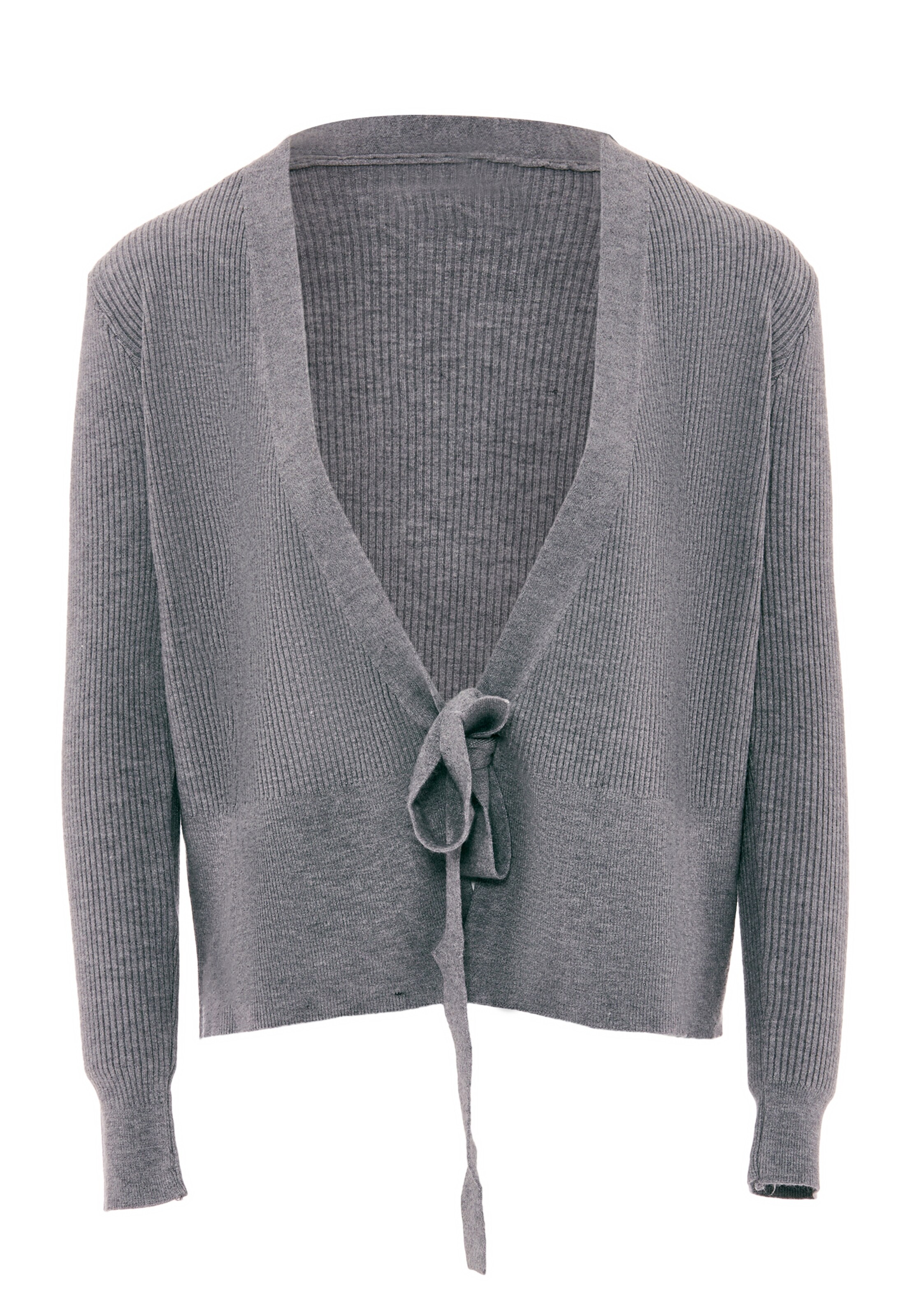 YASANNA - Casaco de malha em cinzento: frente