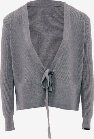 YASANNA Knit Cardigan in Grey: front