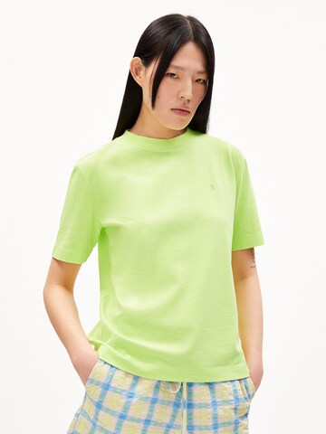 T-shirt 'Tarja' ARMEDANGELS en vert : devant