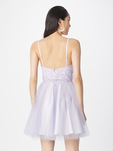 Robe de cocktail Laona en violet