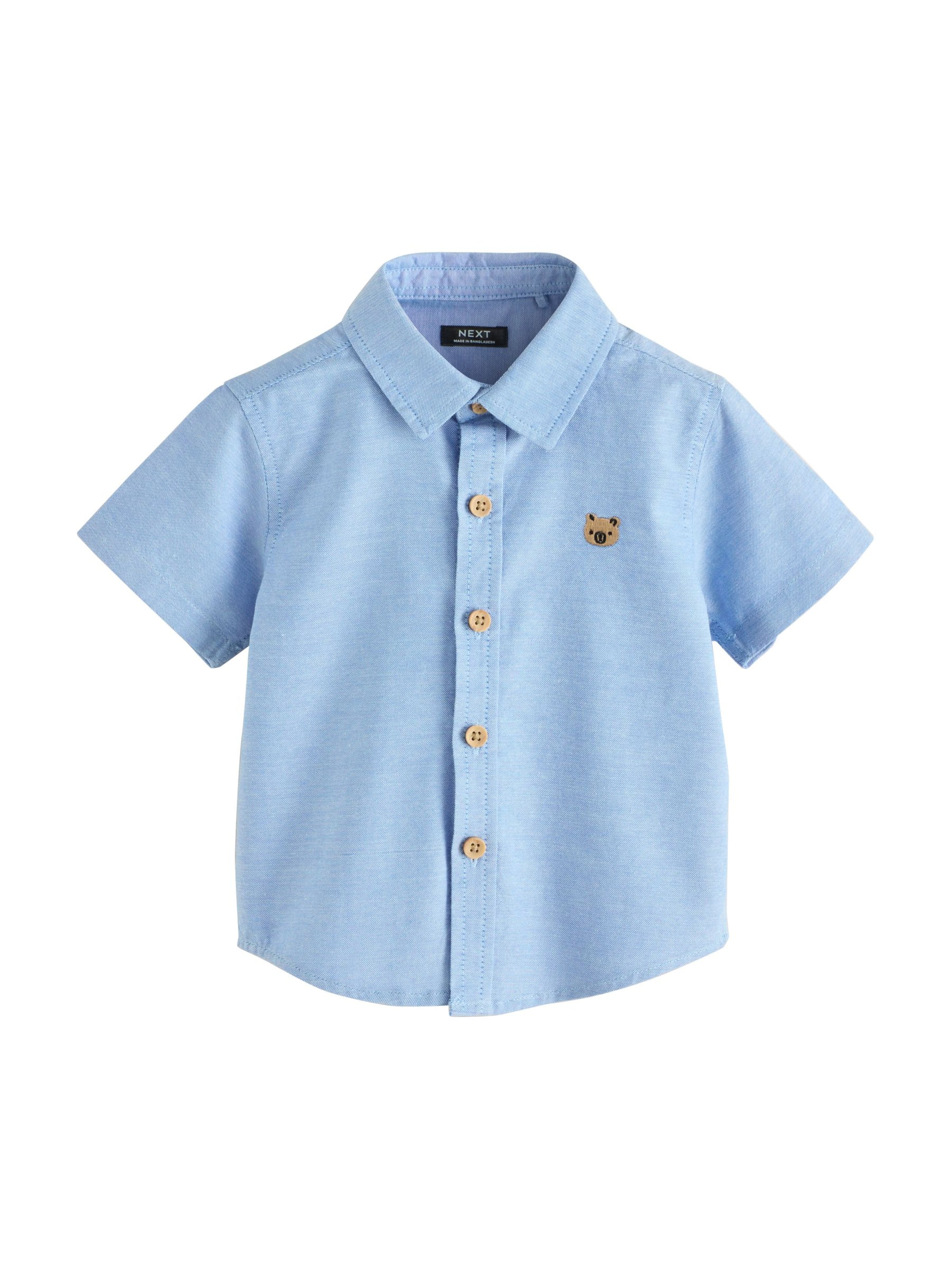 Next Средняя посадка Рубашка в Синий: спереди