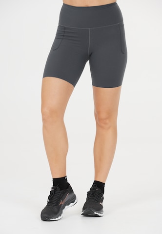 ENDURANCE Skinny Workout Pants 'Move' in Grey: front