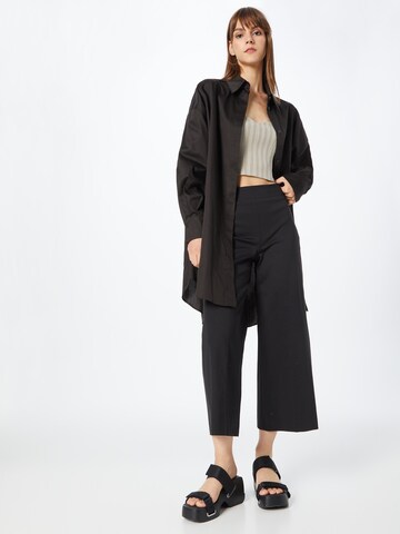 Wide Leg Pantalon 'TRUE' DRYKORN en noir