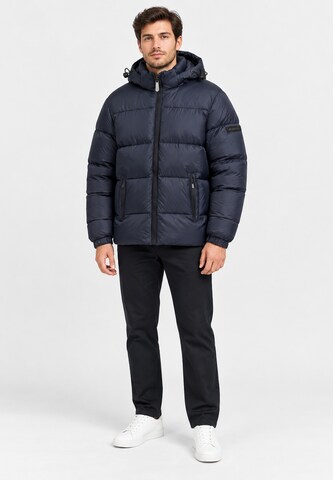 Elara Winterjas in Blauw: voorkant