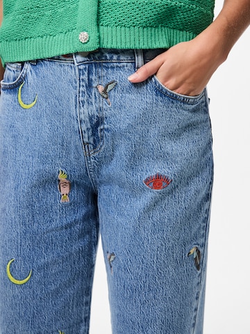 PIECES Regular Jeans 'PCJIDI' in Blau