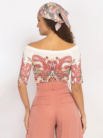 JIORO Top 'PAISLEY RED' in Mixed colours