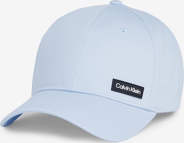 Casquette Calvin Klein en bleu : devant