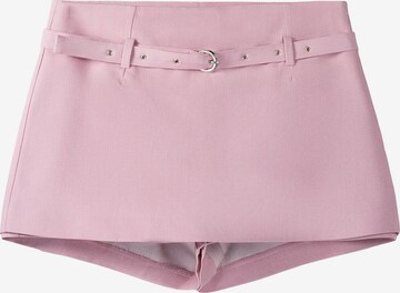 Bershka Regular Hosenrock in Pink: predná strana